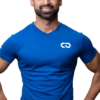 PERFORMANCE V-NECK TEE BLUE