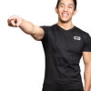 PERFORMANCE V-NECK TEE BLACK - Image 3